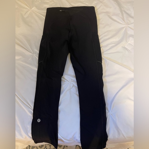 Black Lulu Cropped Speed-up Tights - Picture 2 of 3